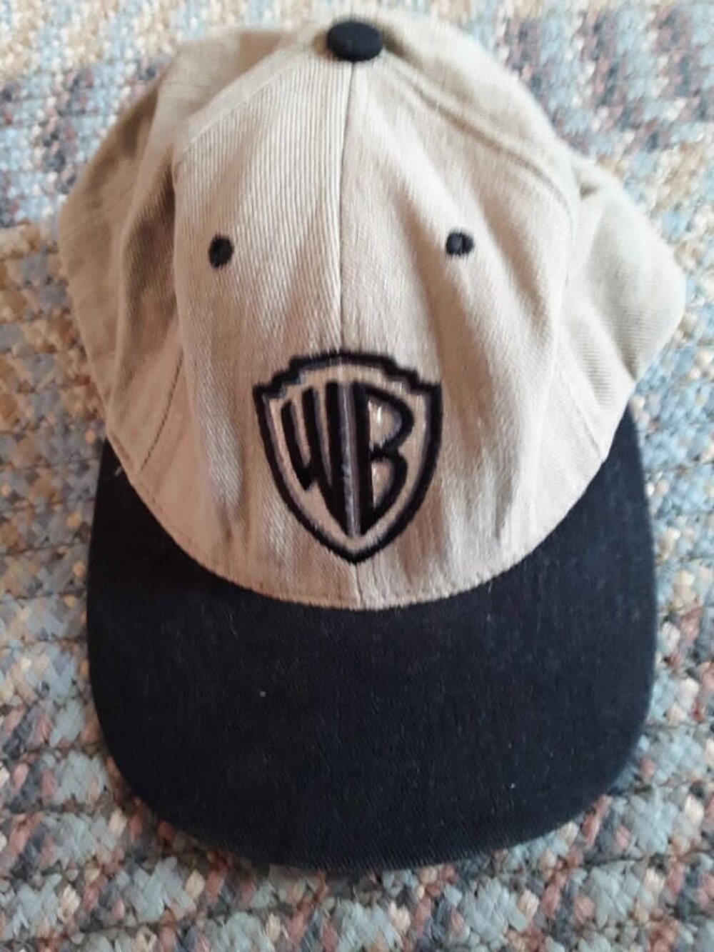 Vtg WARNER BROTHERS SNAPBACK CAP HAT-NEW Low Profile Studio Store USA WB LOGO
